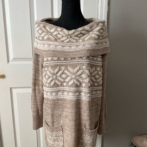 Umgee sweater. Snowflake design. Size L